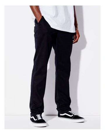Xander Relaxed Chino in Black
