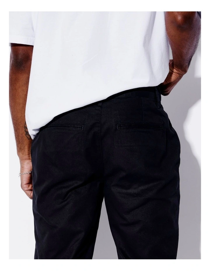 Xander Relaxed Chino in Black image 6
