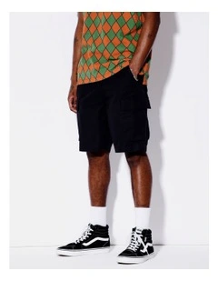 Carson Cargo Shorts in Black