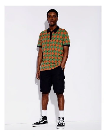 Carson Cargo Shorts in Black