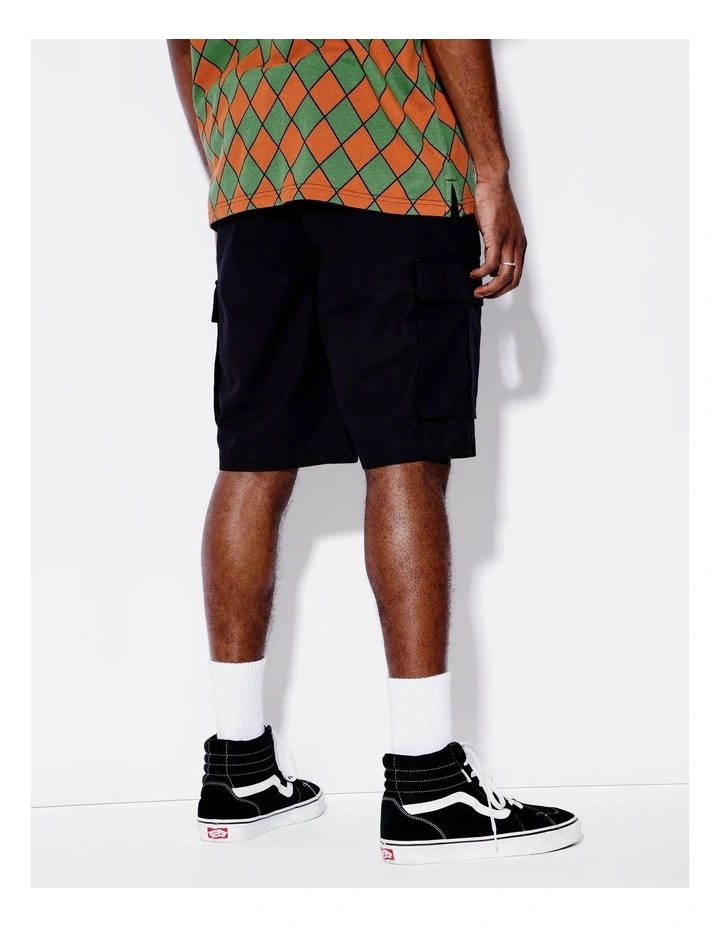 Carson Cargo Shorts in Black image 4