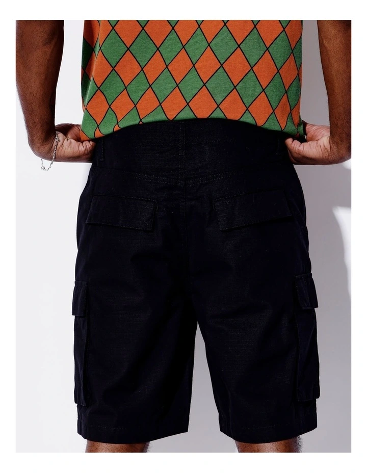 Carson Cargo Shorts in Black image 5