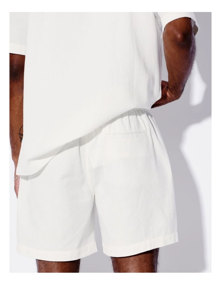 Giddy Up Embroidered Shorts in Ecru image 5