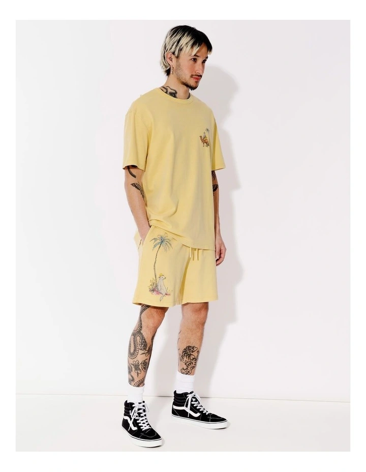 Marrakesh Print Shorts in Yellow image 3