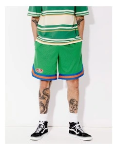 Javier All Gender Mesh Short in Green