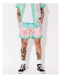 Marshall Print Shorts in Pink