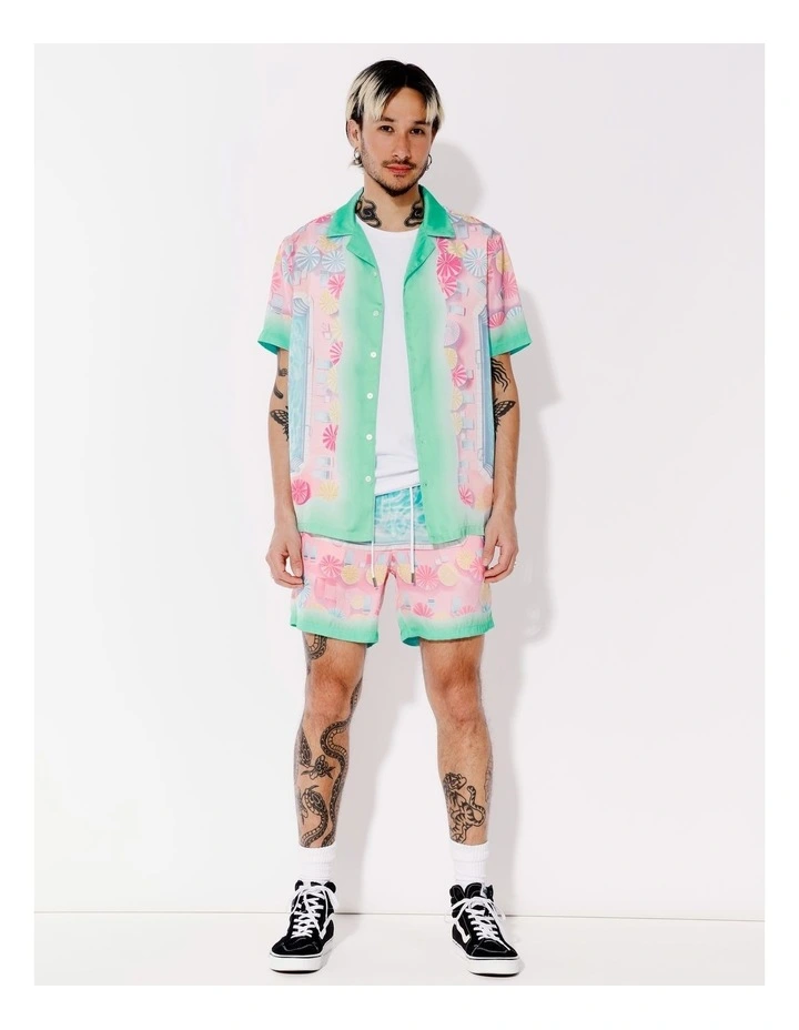 Marshall Print Shorts in Pink image 2