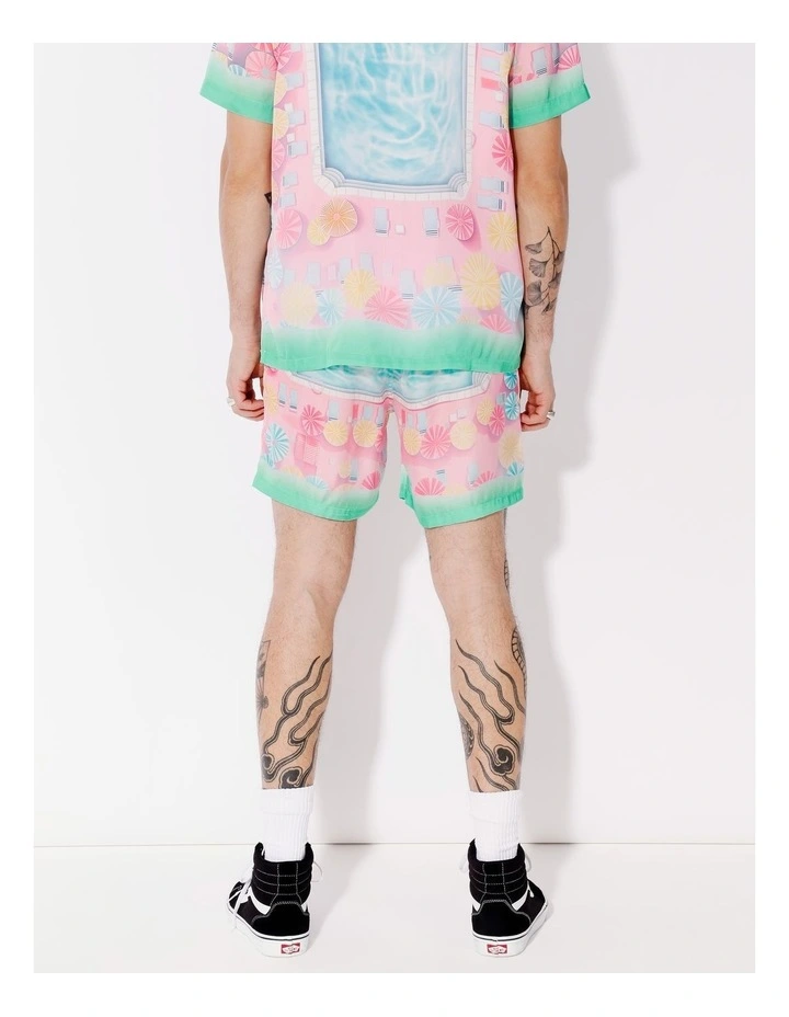 Marshall Print Shorts in Pink image 5