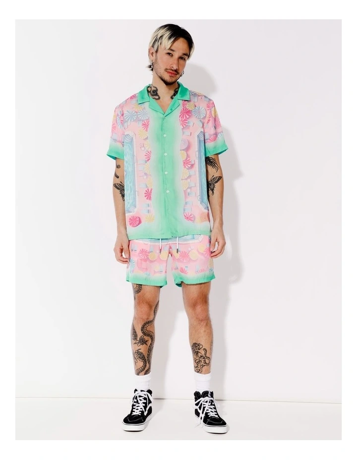 Marshall Print Shorts in Pink image 6