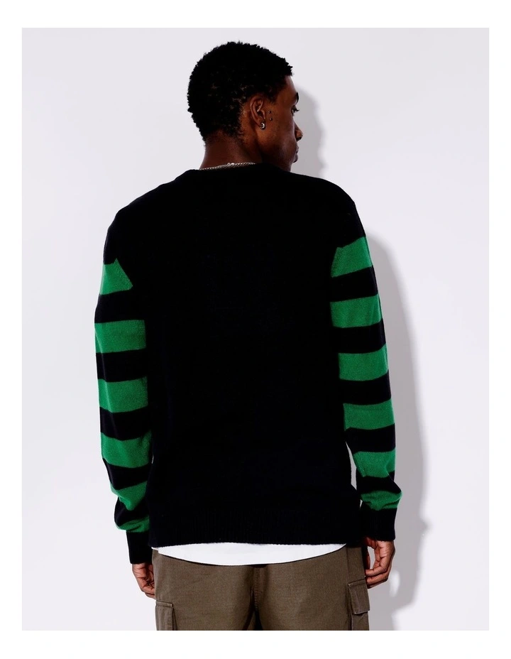 We Saw That Christmas Crew Knit in Black image 6