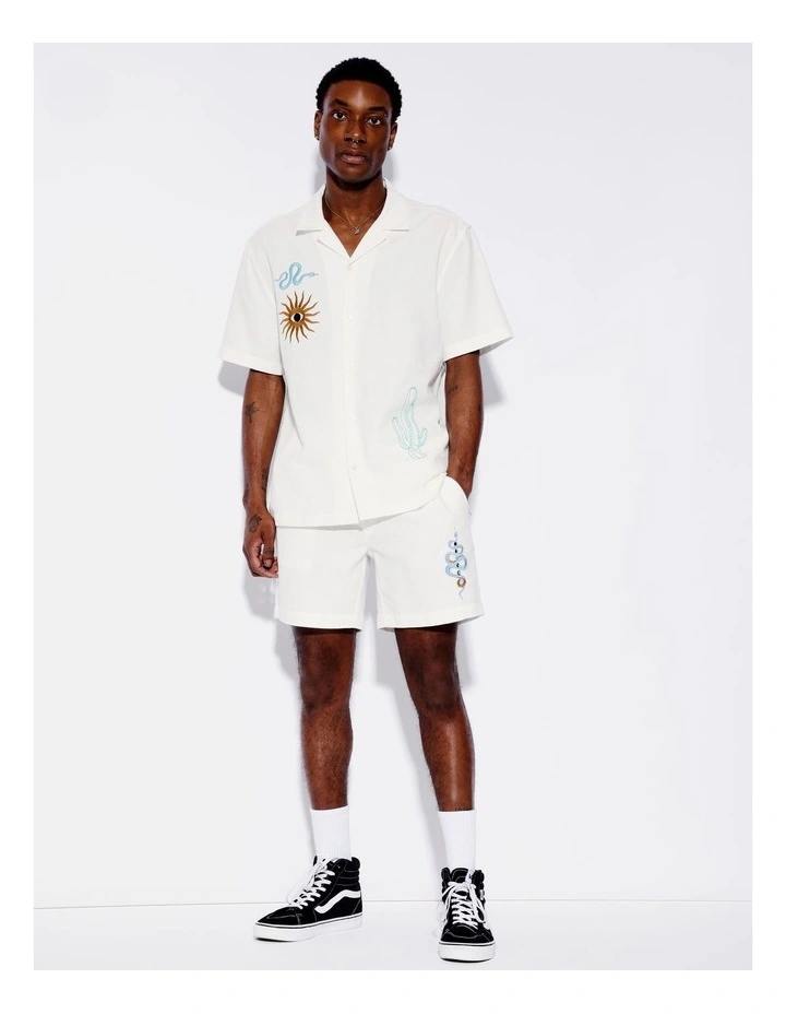 Giddy Up Embroidered Shirt in Ecru image 2