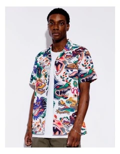 Spooky Season Cord Short Sleeve Shirt in Assorted