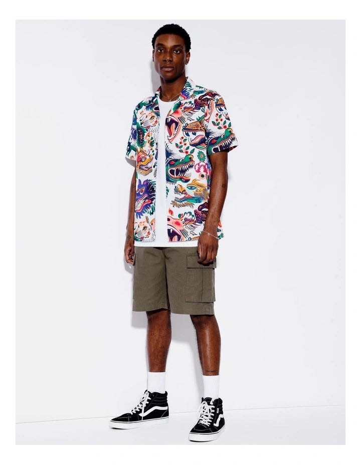 Spooky Season Cord Short Sleeve Shirt in Assorted image 2