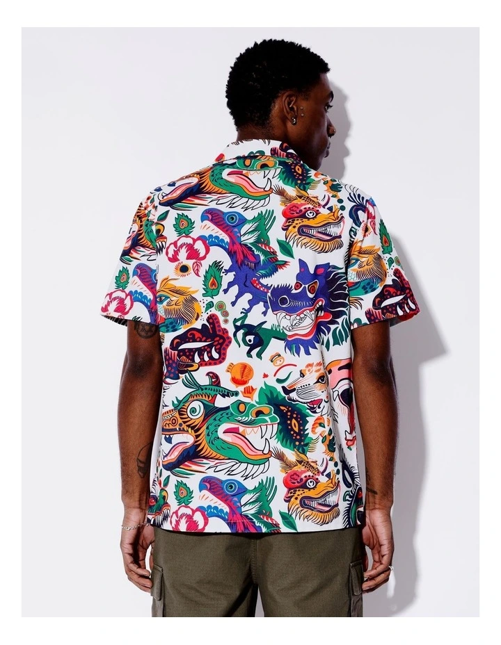 Spooky Season Cord Short Sleeve Shirt in Assorted image 5
