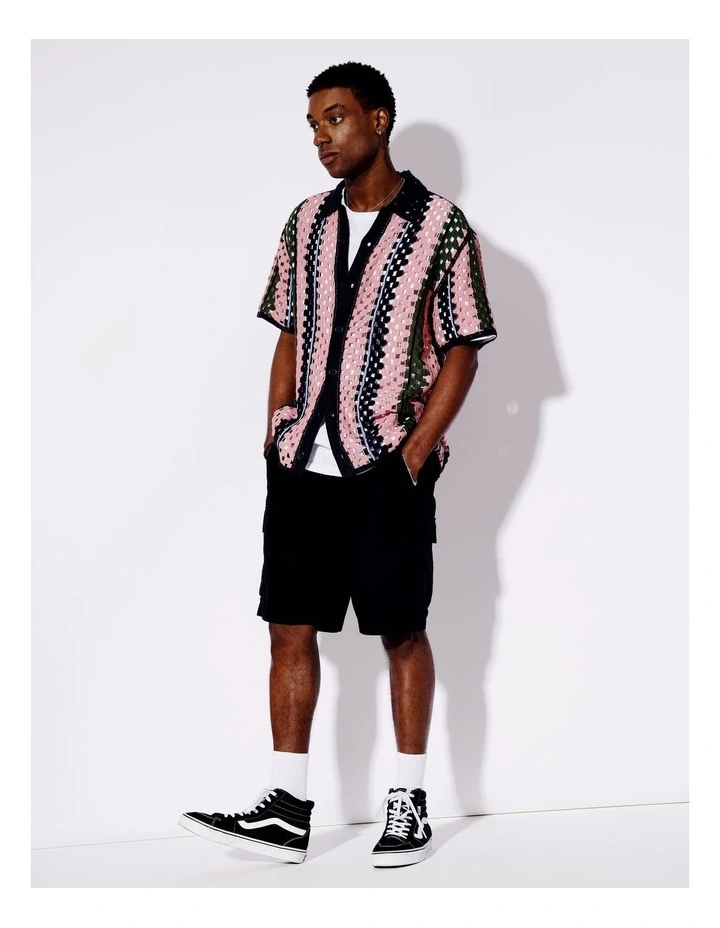 Carmen Crochet All Gender Short Sleeve Shirt in Assorted image 6
