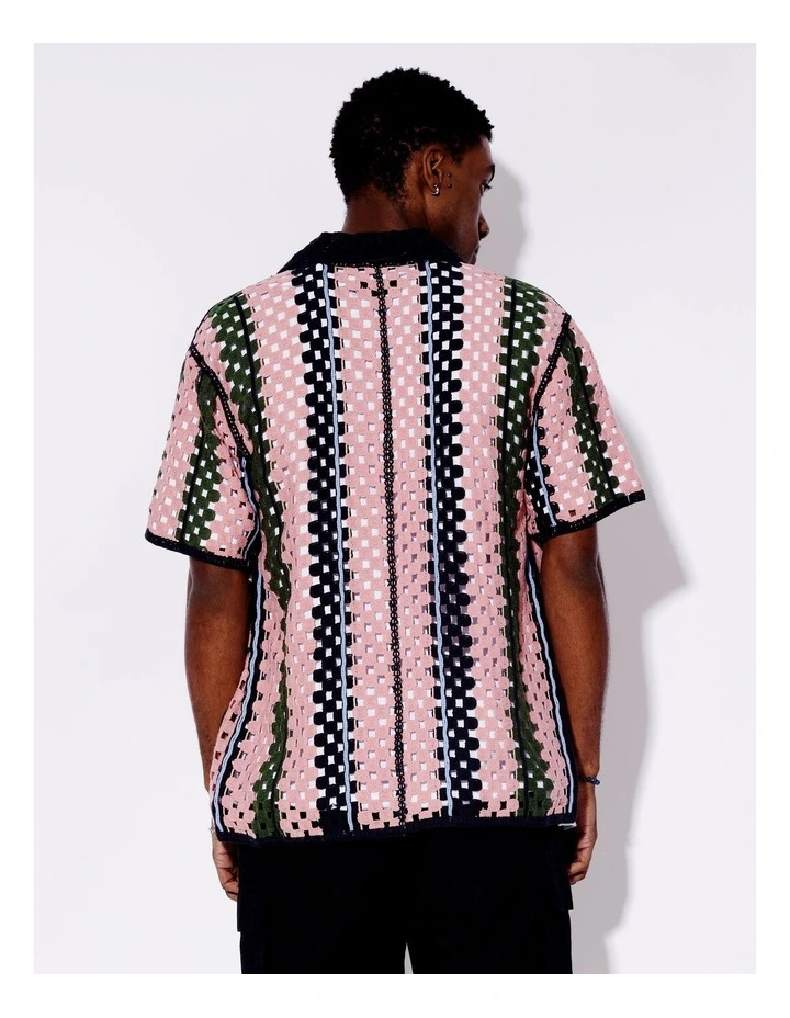 Carmen Crochet All Gender Short Sleeve Shirt in Assorted image 7