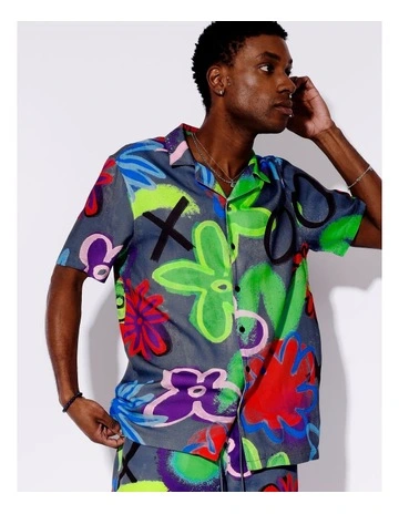 Jairo Print Short Sleeve Shirt in Assorted