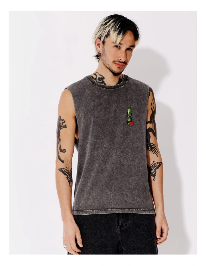 Gatorade Placement Print Tank in Charcoal image 1