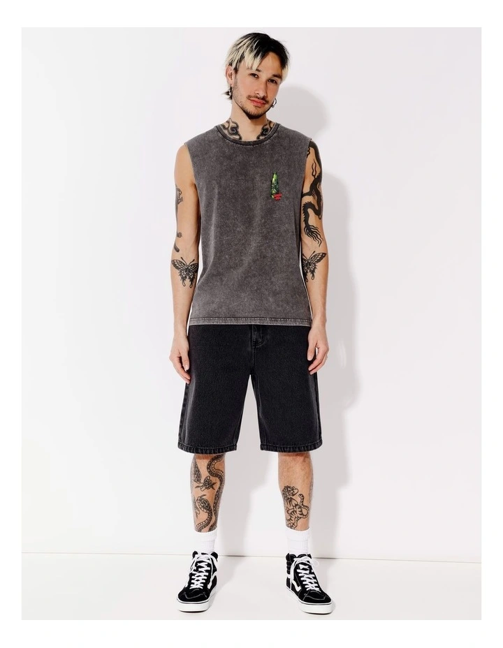 Gatorade Placement Print Tank in Charcoal image 3