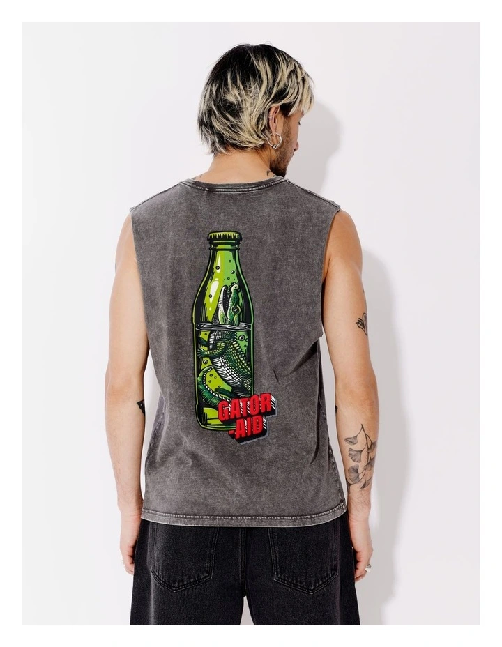 Gatorade Placement Print Tank in Charcoal image 6