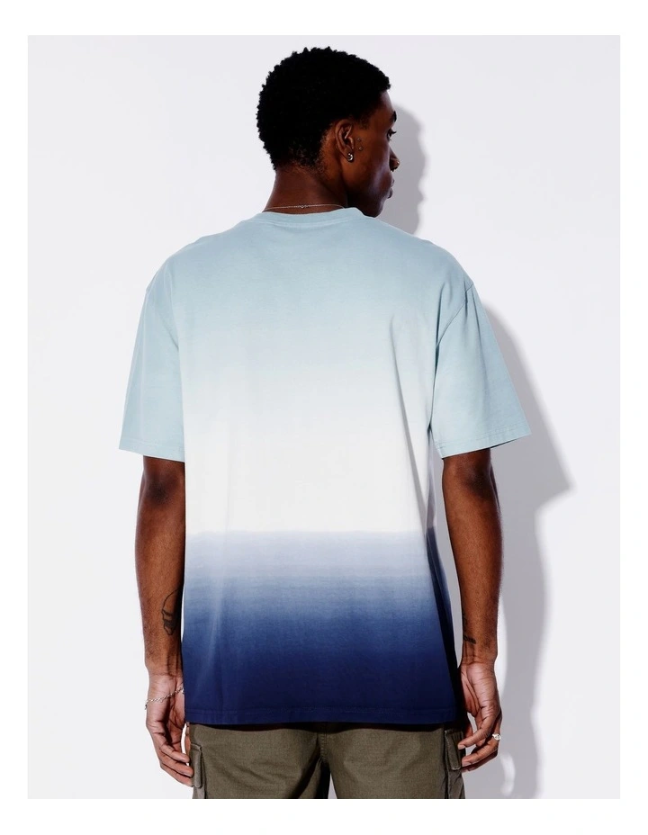 Dip Dye Oversize Tee in Natural image 5