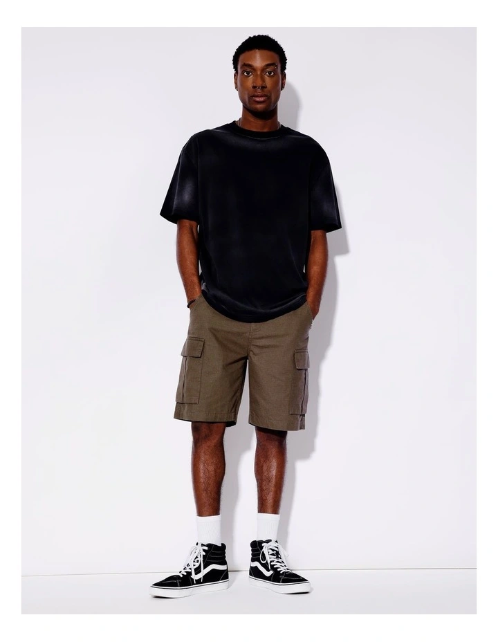 Garment Wash Oversize Tee in Charcoal image 2
