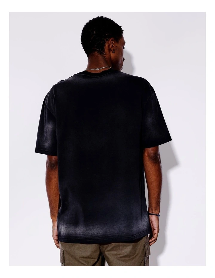 Garment Wash Oversize Tee in Charcoal image 4