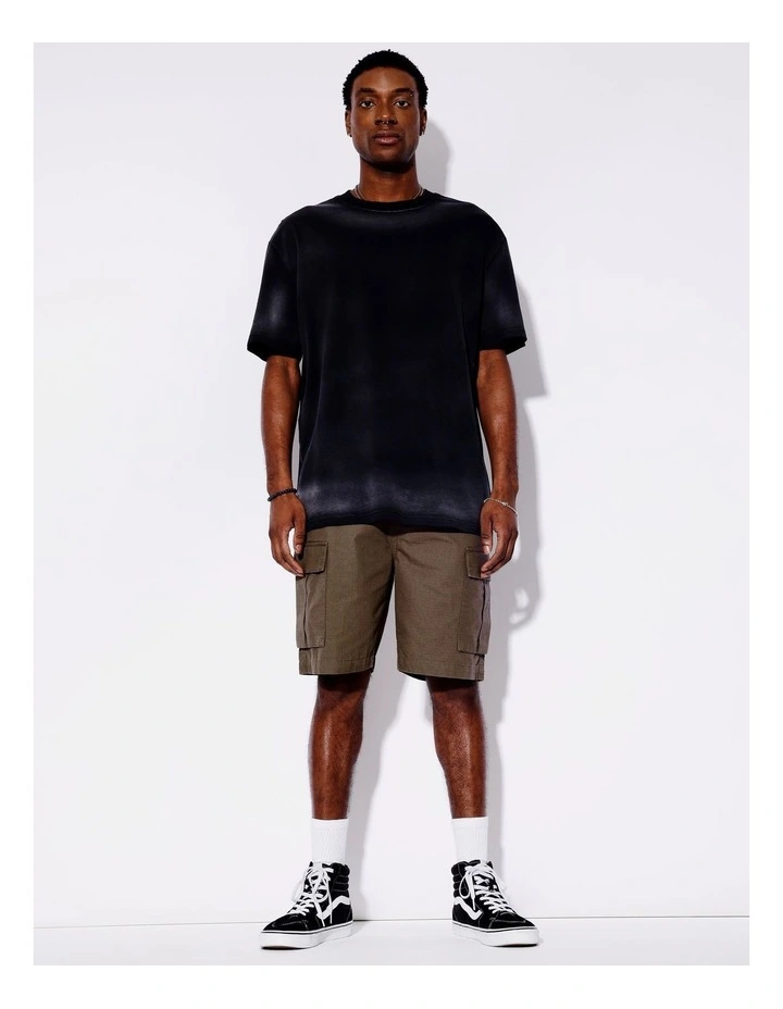 Garment Wash Oversize Tee in Charcoal image 6