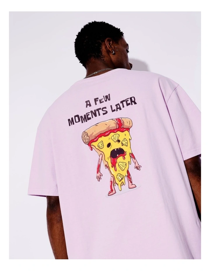 Hawaiian Oversized Placement Print Tee in Lilac image 2