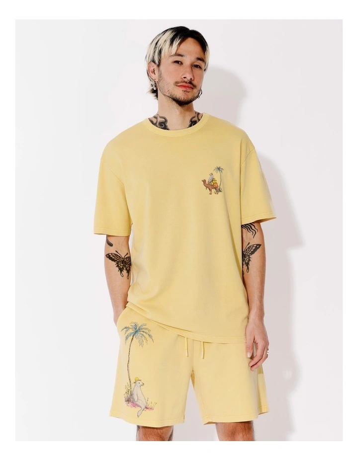 Marrakesh Print Tee in Yellow image 4