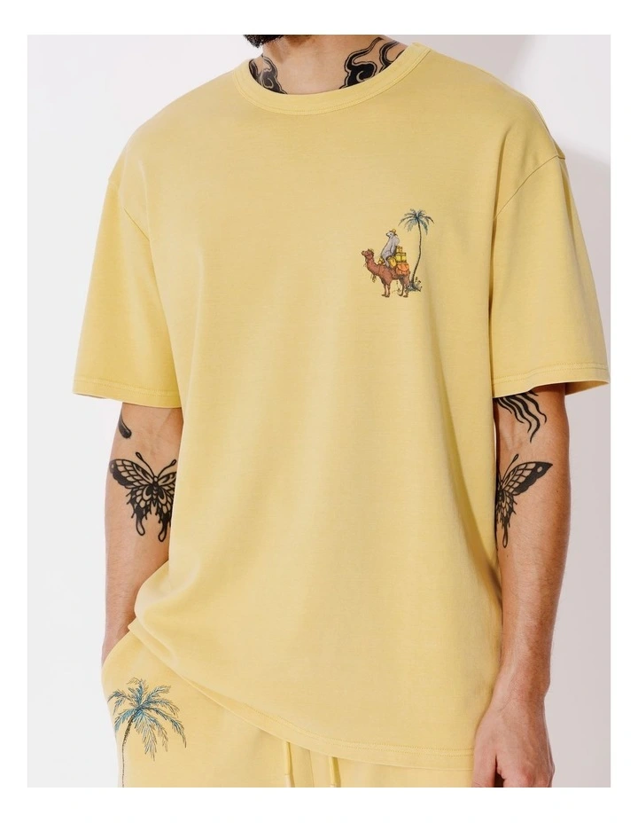 Marrakesh Print Tee in Yellow image 5