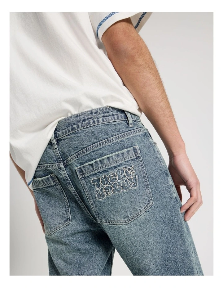 Straight Leg Vintage Jean in Denim image 7