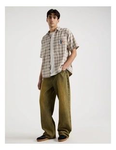 Wide Leg Coloured Jean in Yellow
