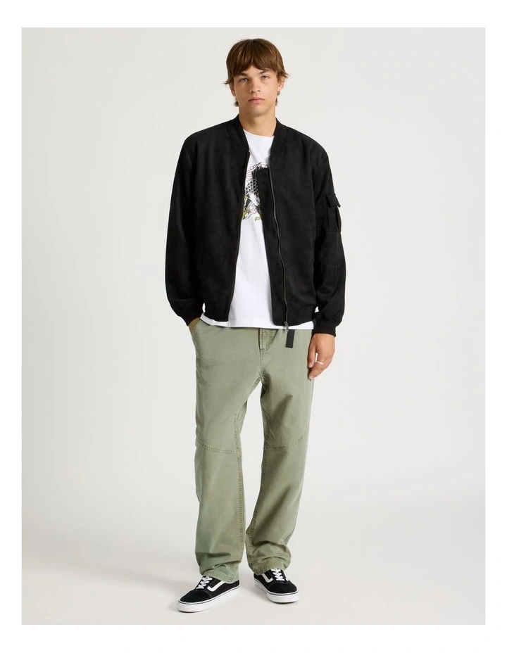 Built-In Belt Jogger Pants in Sand image 1