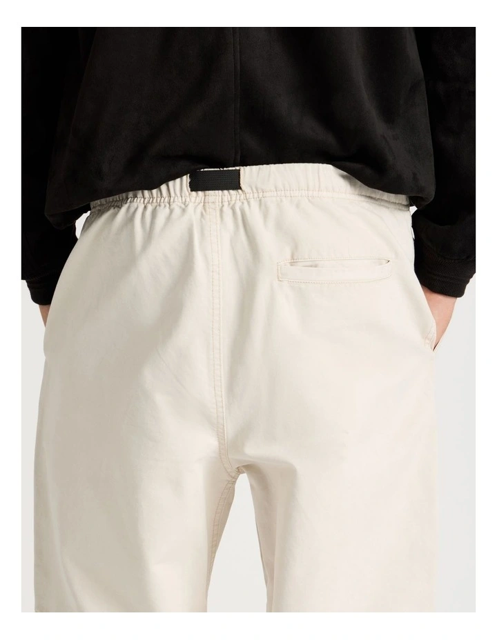 Built-In Belt Jogger Pants in Stone image 6