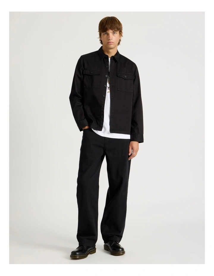 5-Pocket Straight Leg Pants in Black image 1