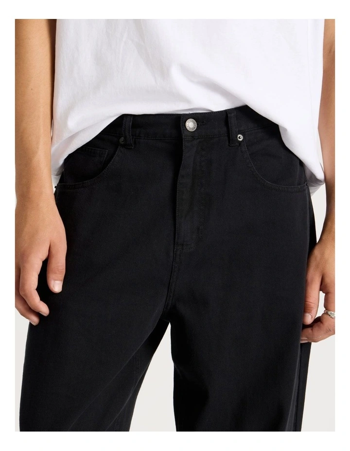 5-Pocket Straight Leg Pants in Black image 3