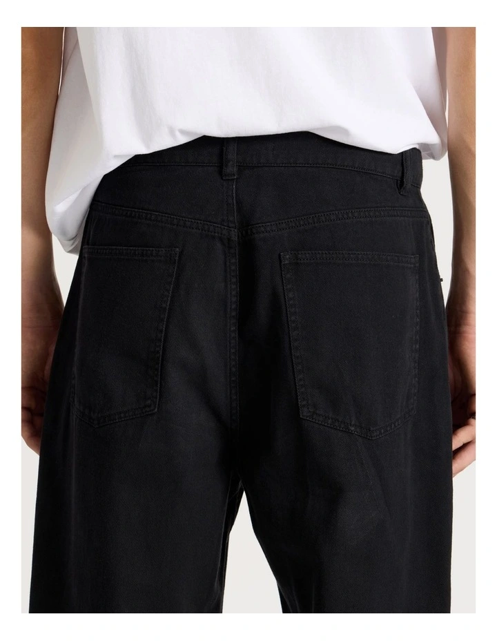 5-Pocket Straight Leg Pants in Black image 6