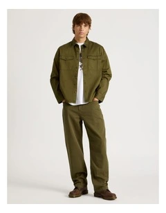 5-Pocket Straight Leg Pants in Olive