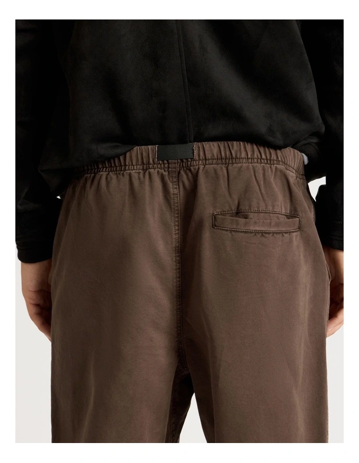 Built-In Belt Jogger Pants in Brown image 6