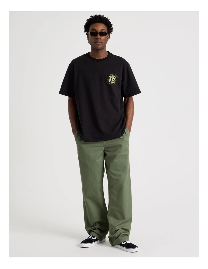 Wide Leg Lightweight Pant in Green image 1