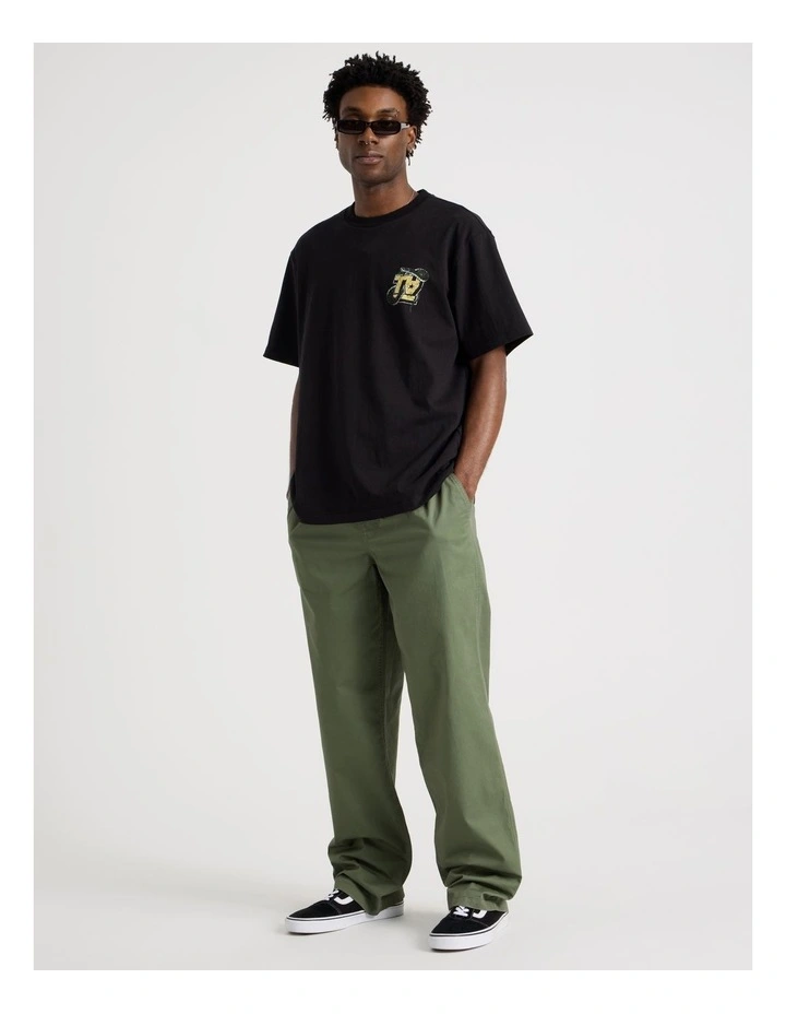 Wide Leg Lightweight Pant in Green image 3