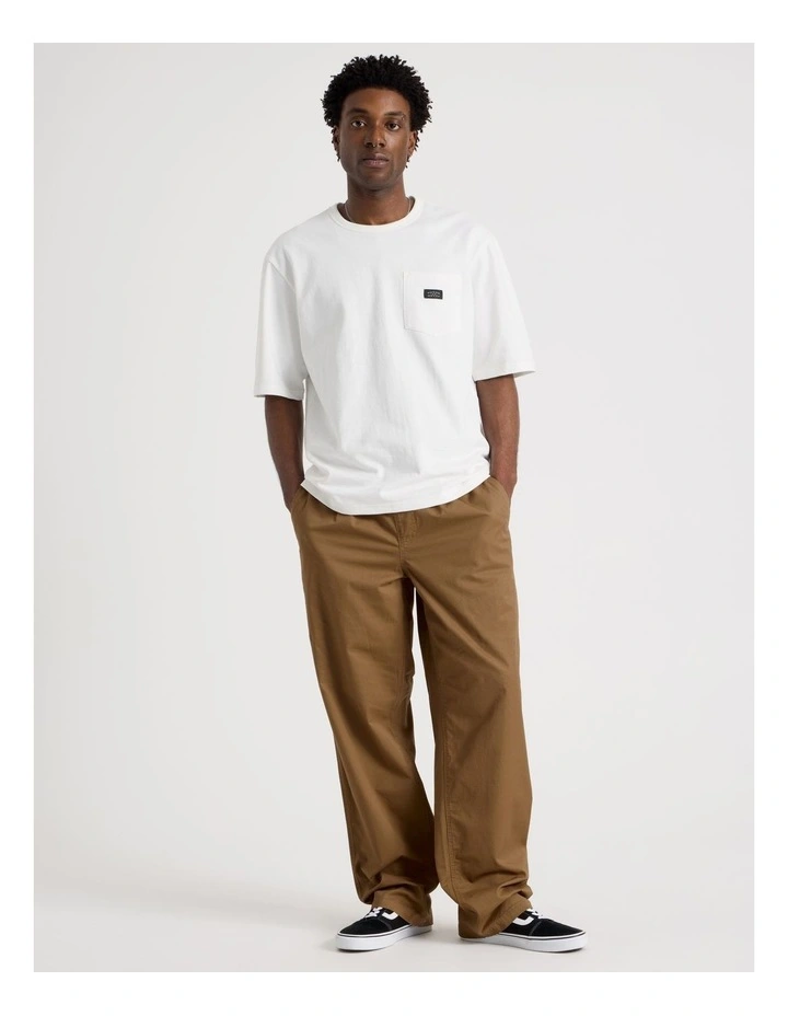 Wide Leg Lightweight Pant in Brown image 3