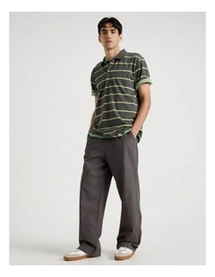 Wide Leg Chino Pant in Grey