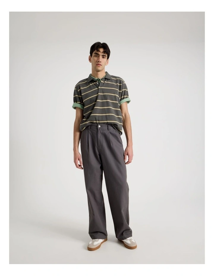 Wide Leg Chino Pant in Grey image 1