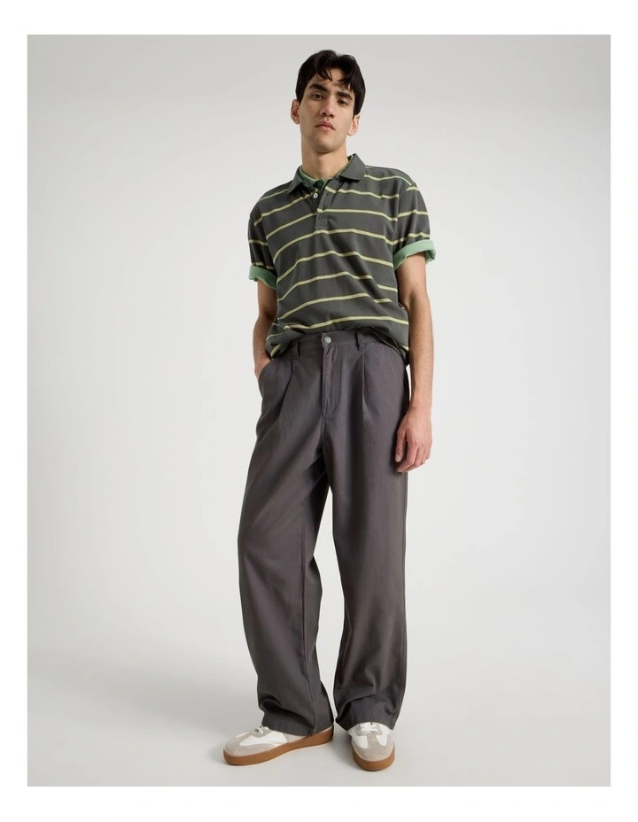 Wide Leg Chino Pant in Grey image 3