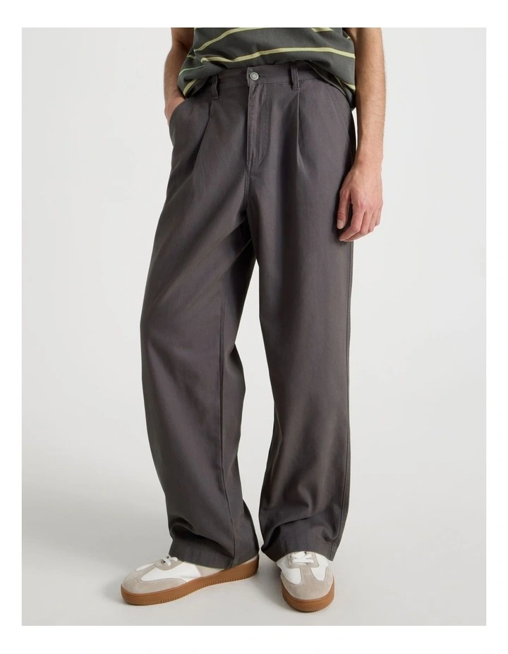Wide Leg Chino Pant in Grey image 5