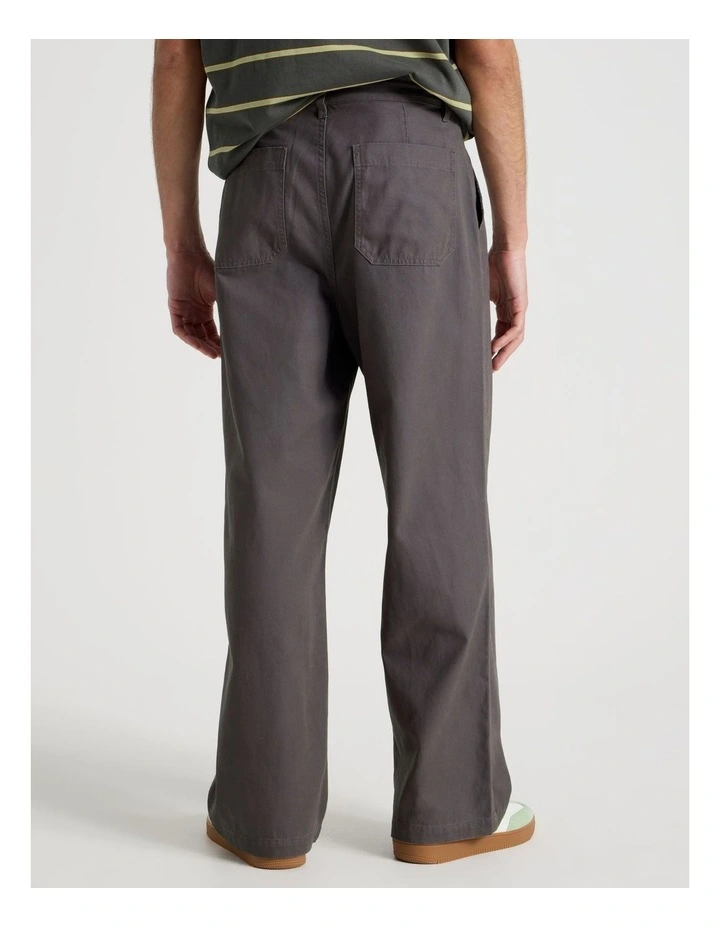 Wide Leg Chino Pant in Grey image 6