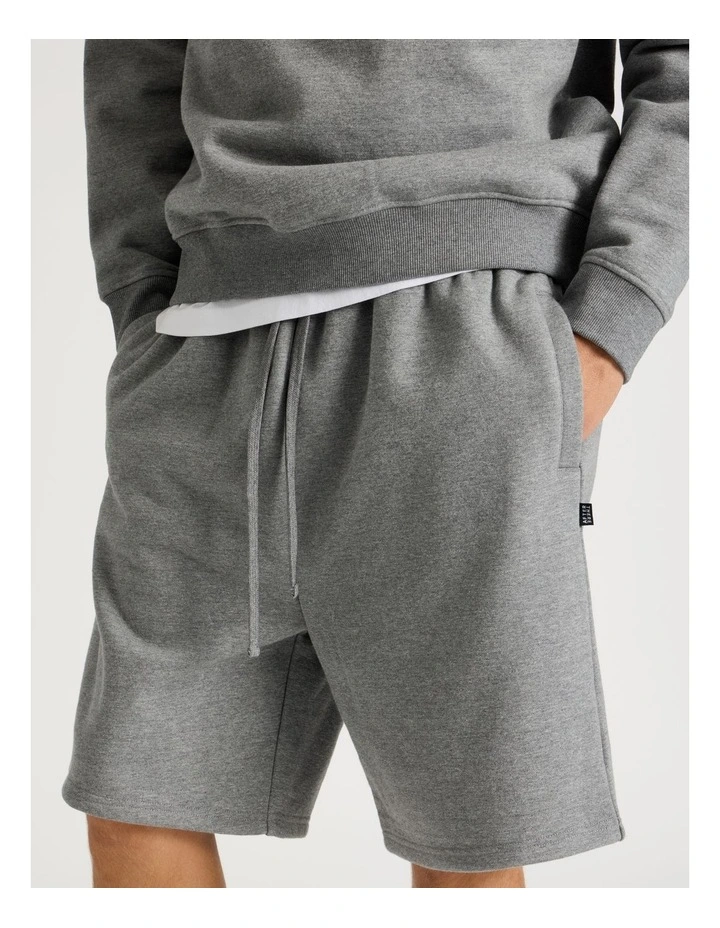 Core Logo Sweat Shorts in Grey image 3