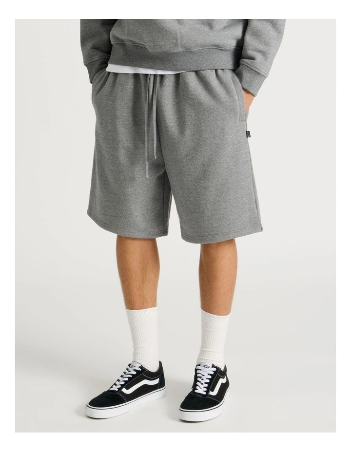 Core Logo Sweat Shorts in Grey image 4